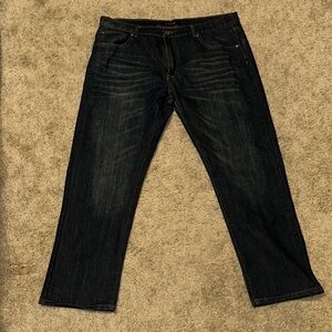 Society Men's Straight Dark Indigo Jeans